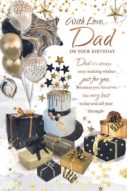6pk Cards C75 Birthday Dad - Tiger Feet Ireland