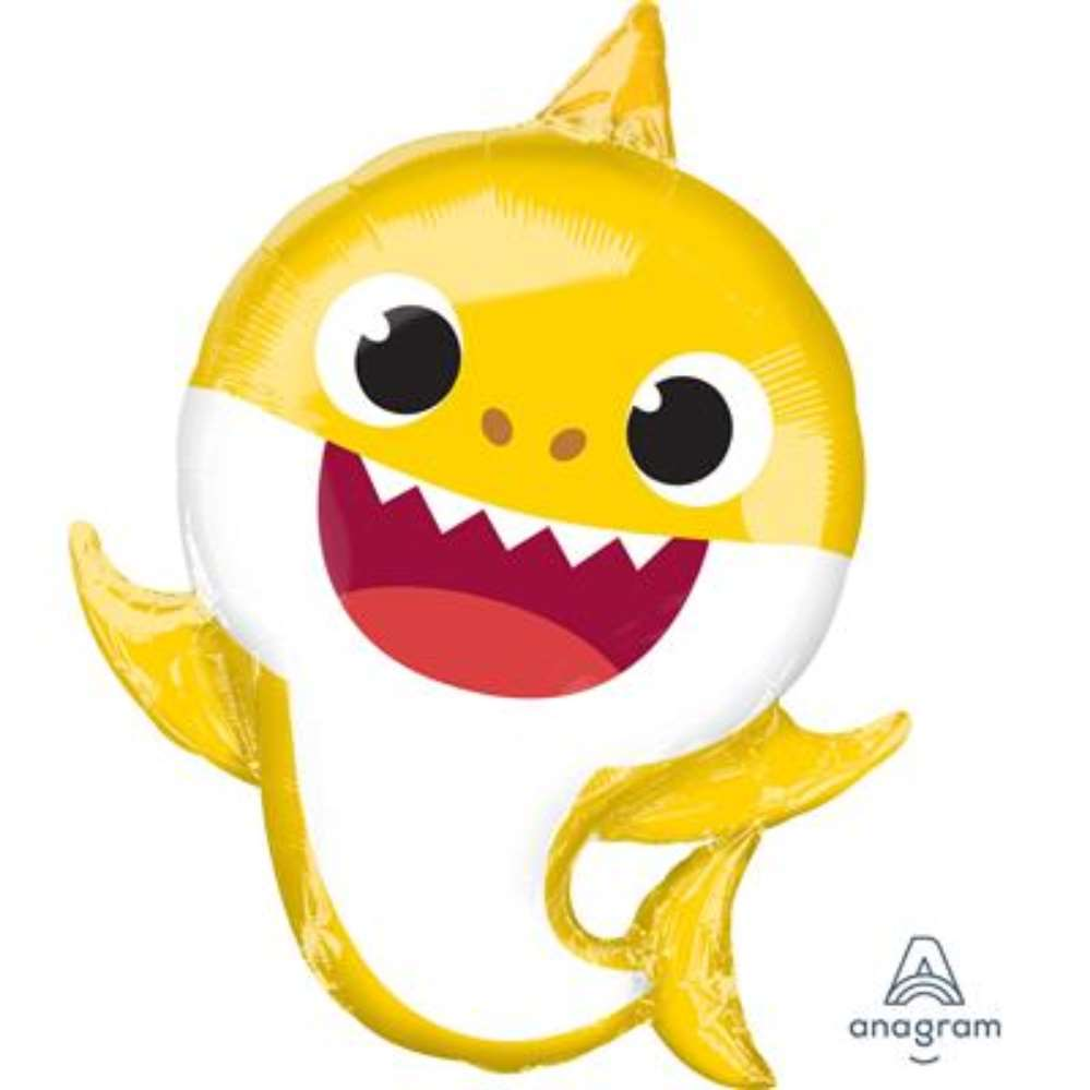 Foil Balloon Supershape Baby Shark - Tiger Feet Ireland