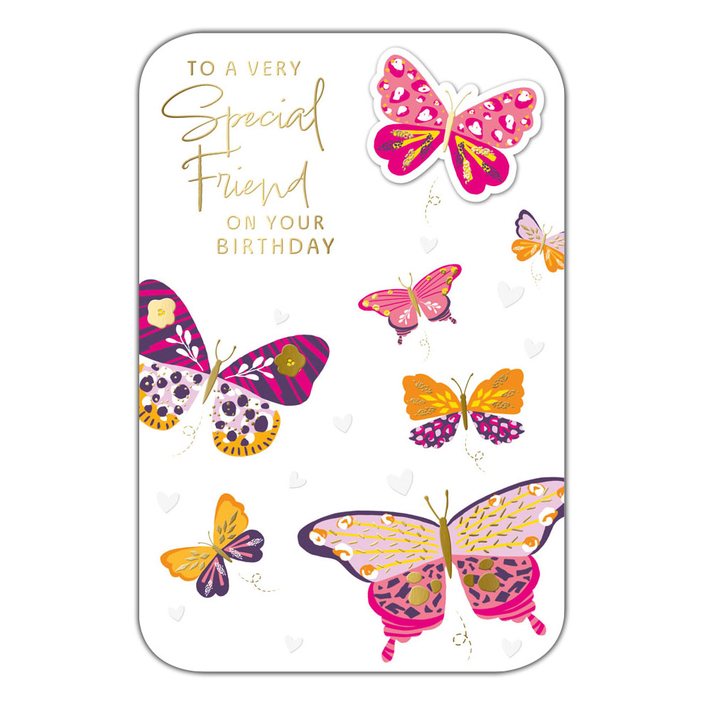 6pk Cards C75 Birthday Friend - Tiger Feet Ireland
