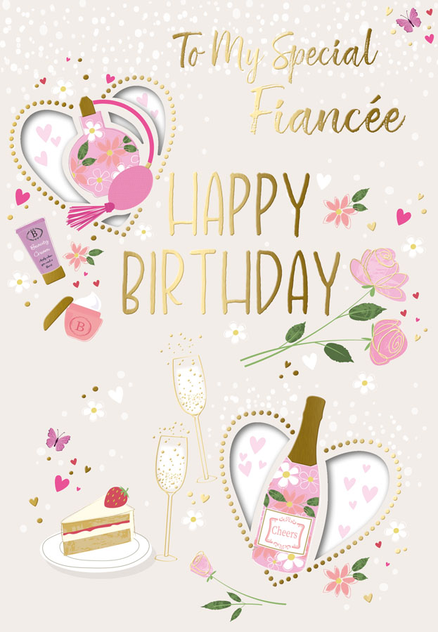 6pk Cards C90 Birthday Fiancée - Tiger Feet Ireland