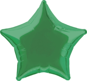 Foil Balloon 20" Star Green - Tiger Feet Ireland