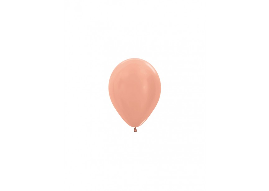 50ct Latex Balloon 5in Met Rose Gold Sempertex - Tiger Feet Ireland