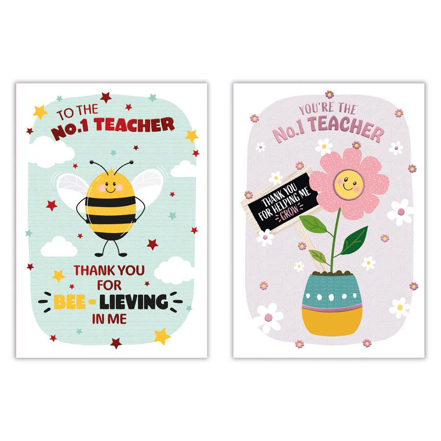 12pk Cards C50 No.1 Teacher - Tiger Feet Ireland