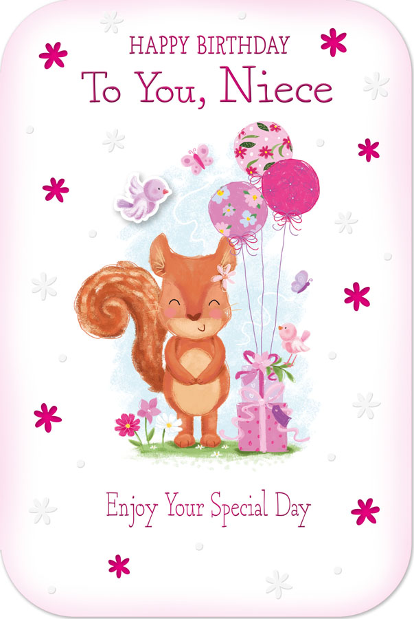 6pk Cards C75 Birthday Niece - Tiger Feet Ireland