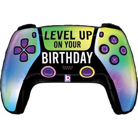 Foil Balloon 30" Game Controller Birthday - Tiger Feet Ireland