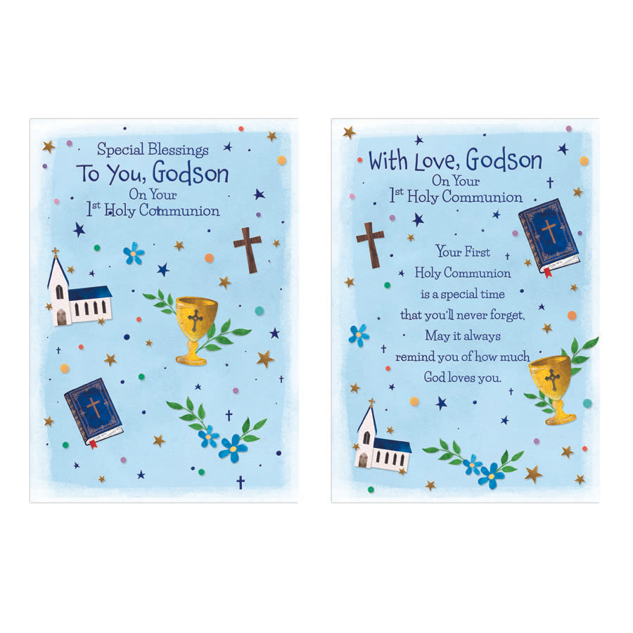 12pk Cards C50 Communion Godson - Tiger Feet Ireland