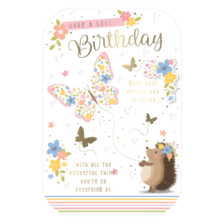 6pk Cards C75 Birthday Niece - Tiger Feet Ireland