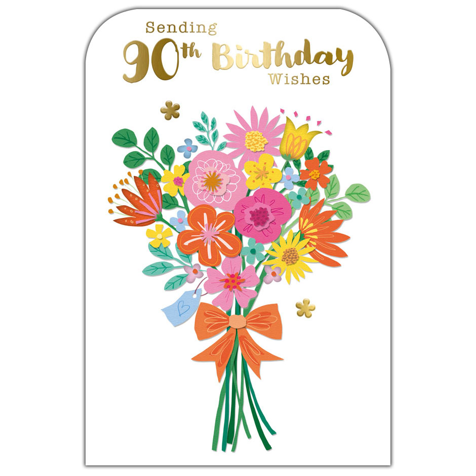 6pk Cards C75 Birthday Age 90 - Tiger Feet Ireland