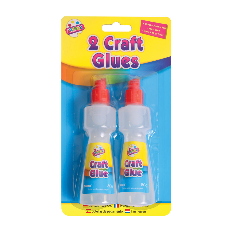 2 x 80ml Craft Glue Applicator Bottles - Tiger Feet Ireland