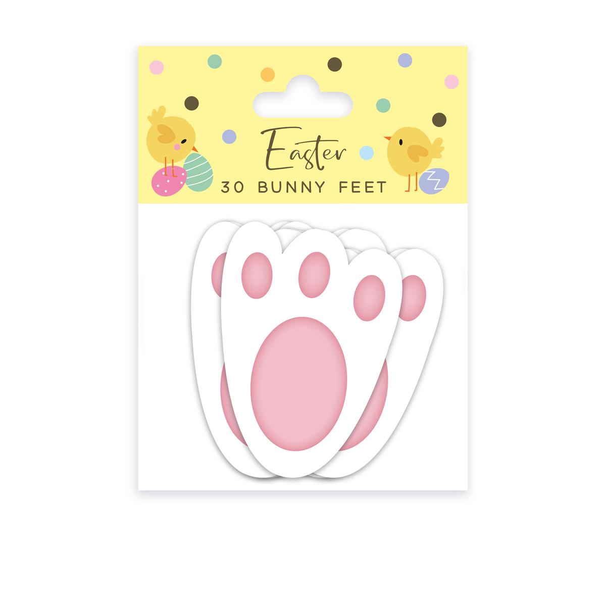Sticker 30pc Easter Bunny Feet - Tiger Feet Ireland