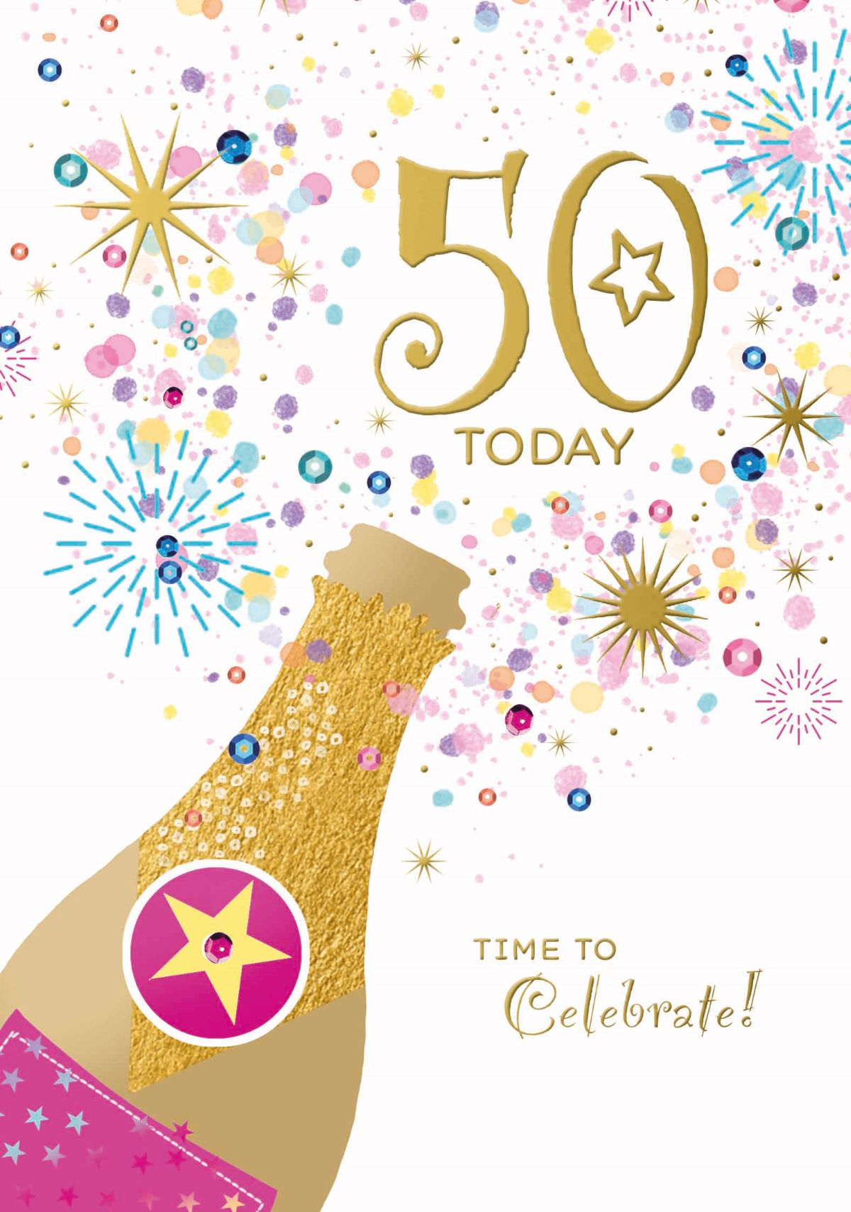 6pk Cards C50 Birthday Age 50 - Tiger Feet Ireland