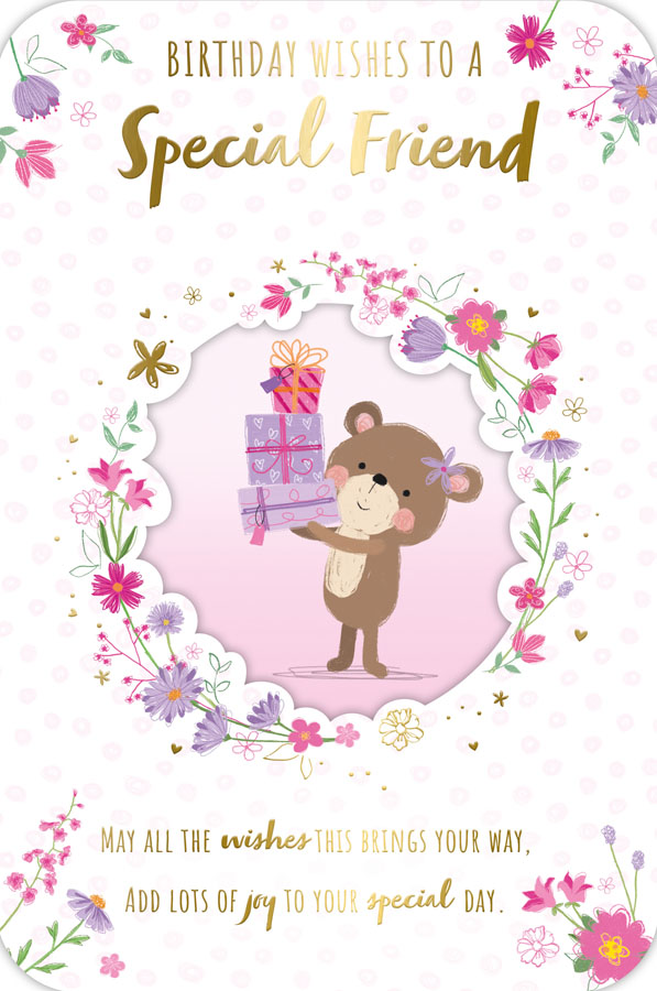 6pk Cards C75 Birthday Friend - Tiger Feet Ireland