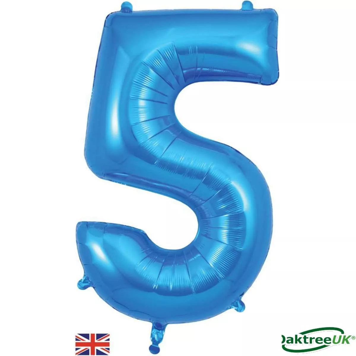 Foil Balloon 34" Big Number Blue - Tiger Feet Ireland