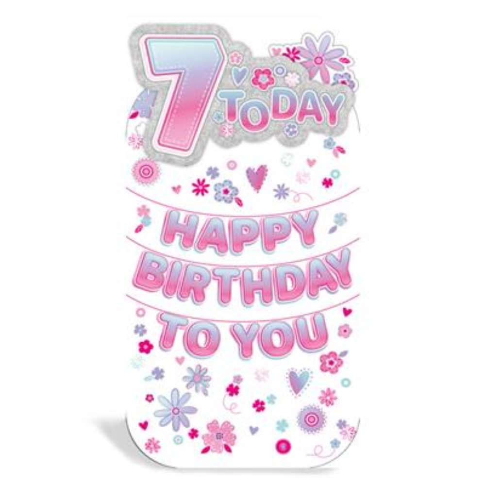 6pk Cards C55 Birthday Age 7 - Tiger Feet Ireland