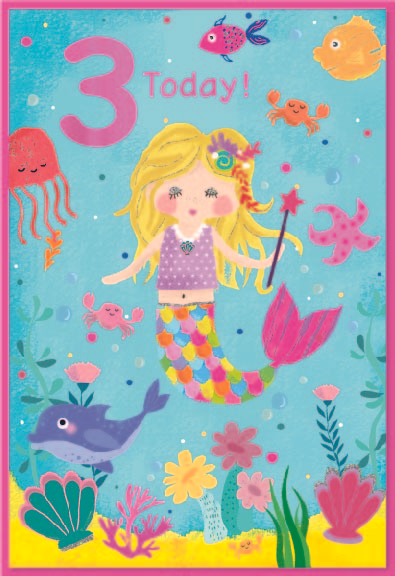 6pk Cards C50 3rd Birthday - Tiger Feet Ireland