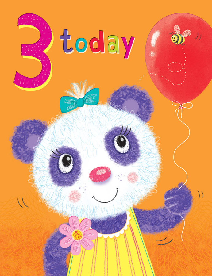 6pk Cards ED C50 Age 3 Fem Panda - Tiger Feet Ireland