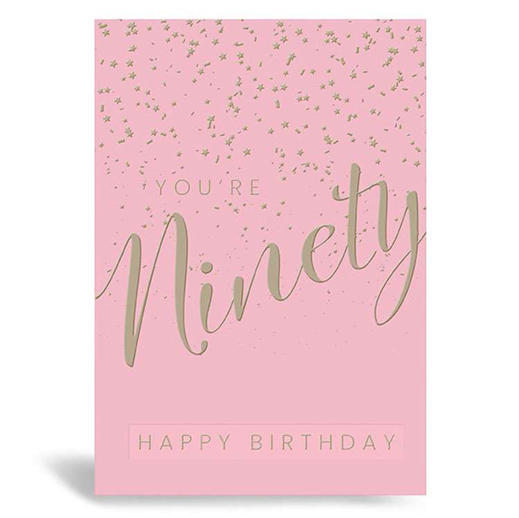 6pk Cards C50 Birthday Age 90 - Tiger Feet Ireland