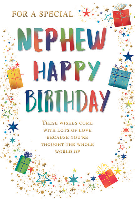 6pk Cards C75 Birthday Nephew - Tiger Feet Ireland