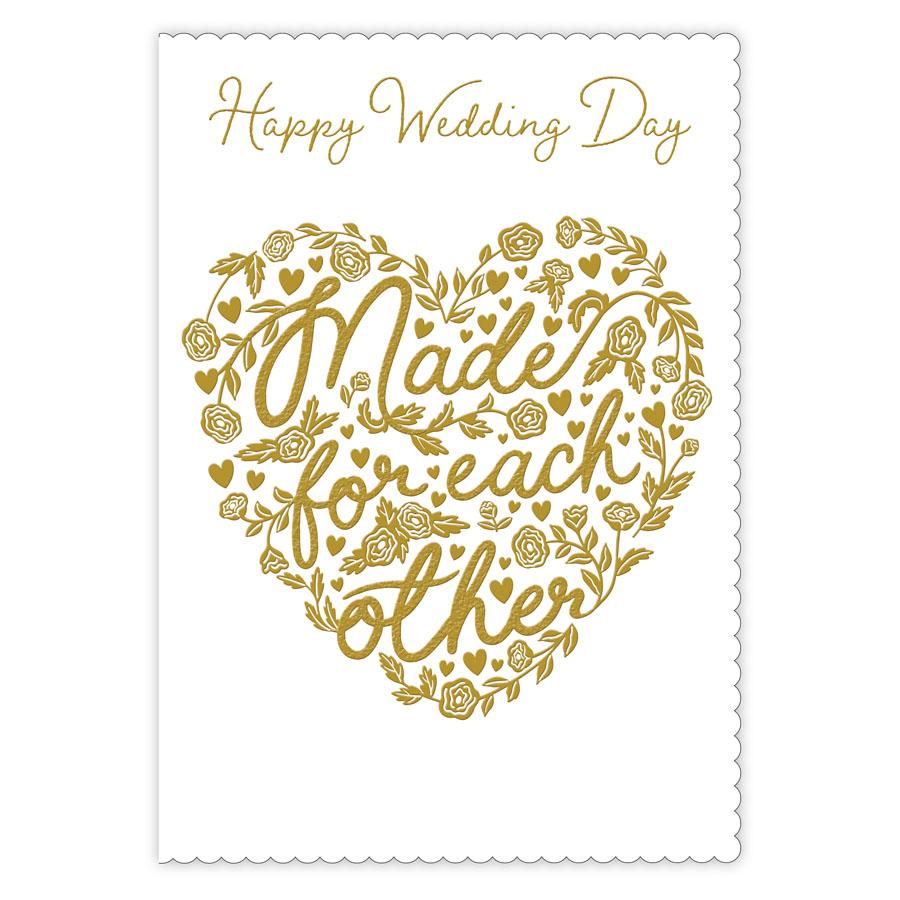 6pk Cards C90 Wedding Day - Tiger Feet Ireland