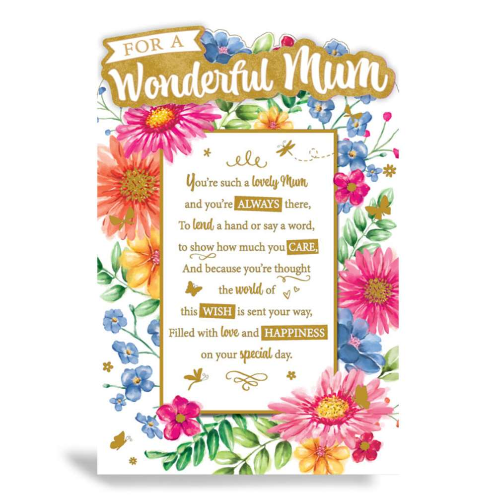 6pk Cards C75 Birthday Mum - Tiger Feet Ireland
