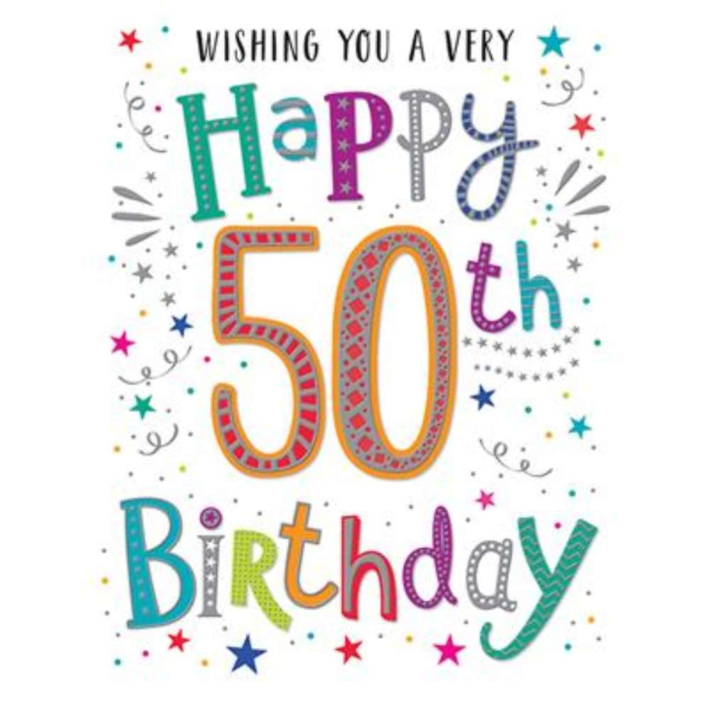 6pk Cards C50 Birthday Age 50 - Tiger Feet Ireland