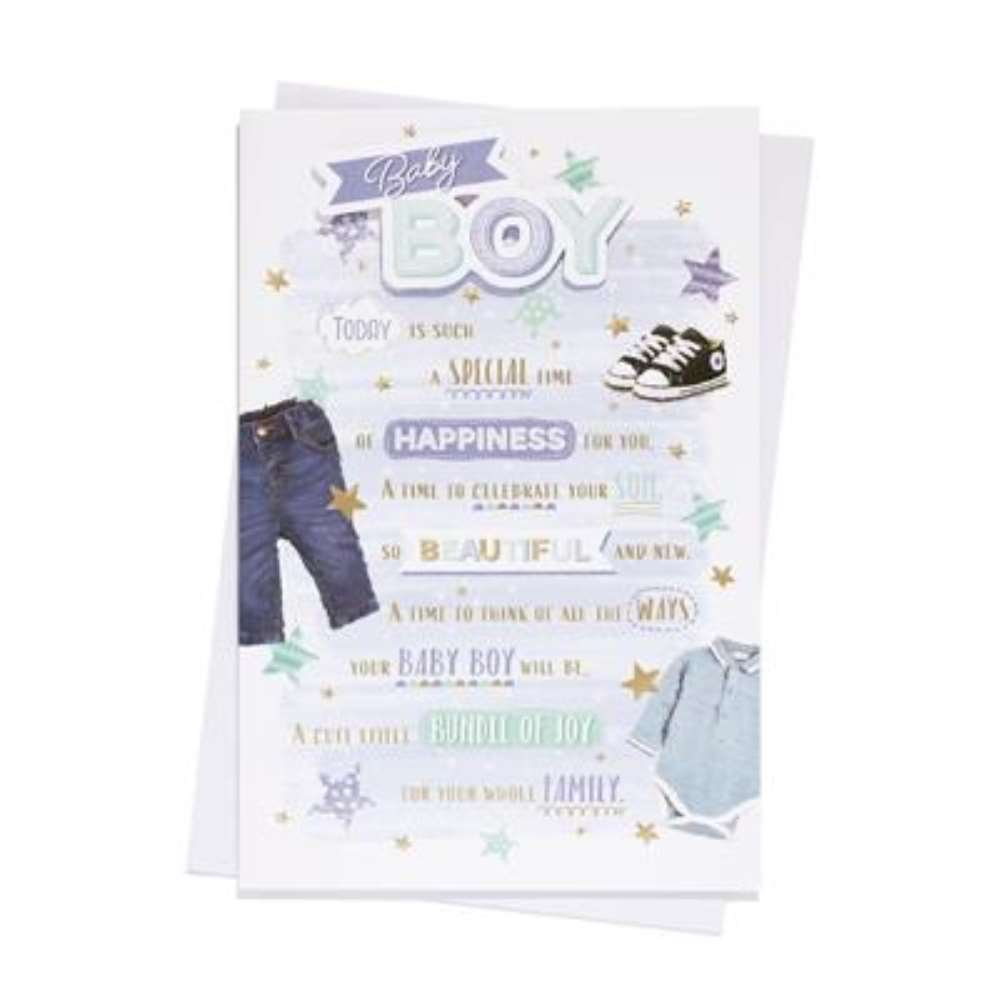 6pk Cards C75 Birth Congratulations - Tiger Feet Ireland