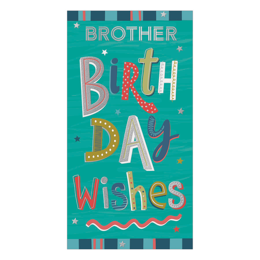 6pk Cards C55 Birthday Brother - Tiger Feet Ireland