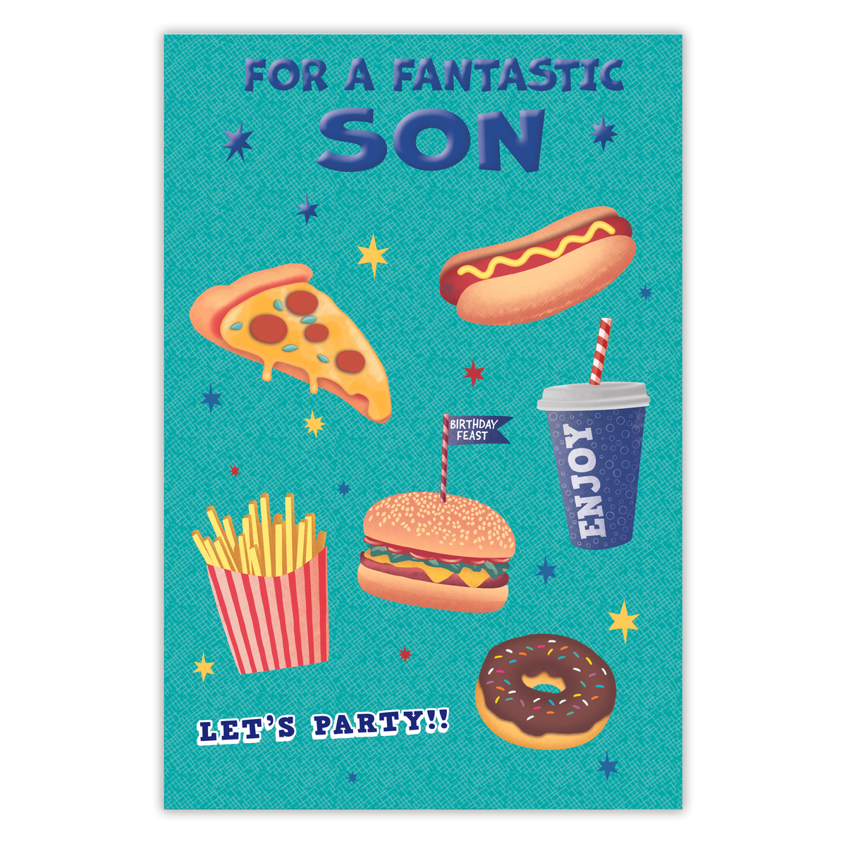 6pk Cards C75 Birthday Son - Tiger Feet Ireland