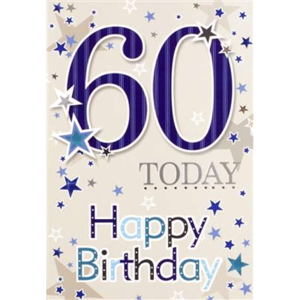 6pk Cards C50 Birthday Age 60 - Tiger Feet Ireland