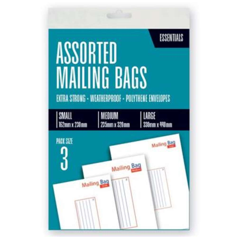 3x10 Pack Mail Bags Assorted - Tiger Feet Ireland