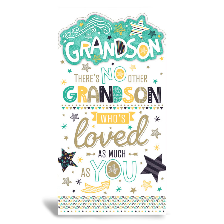 6pk Cards C55 Birthday Grandson - Tiger Feet Ireland