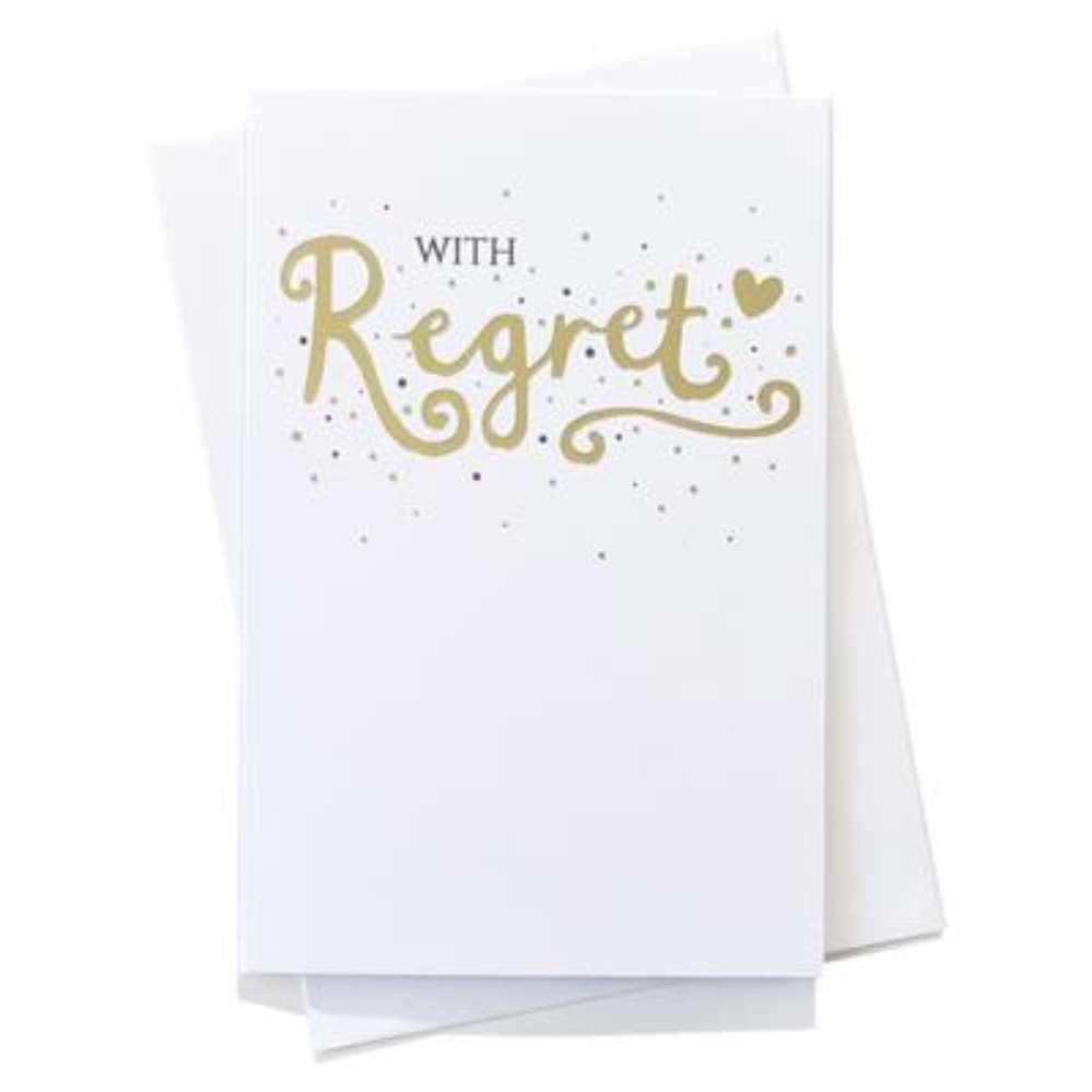 24pk C35 Individual Cards With Regret - Tiger Feet Ireland