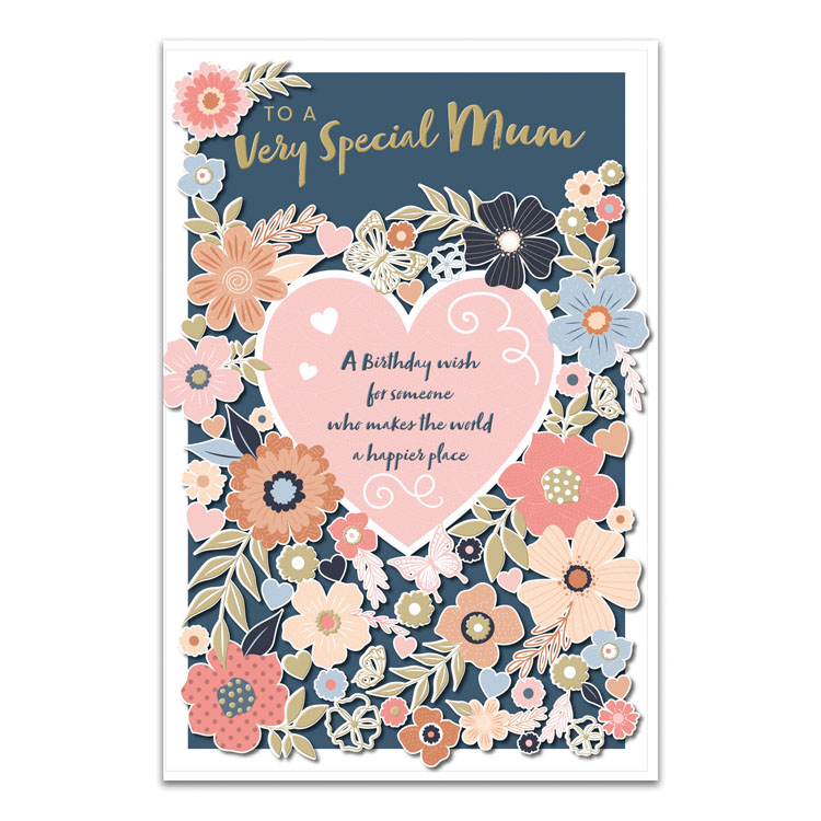 6pk Cards C75 Birthday Mum - Tiger Feet Ireland