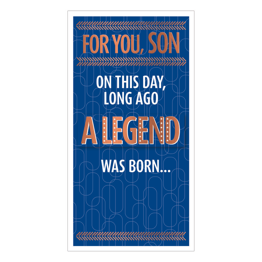 6pk Cards C55 Birthday Son - Tiger Feet Ireland
