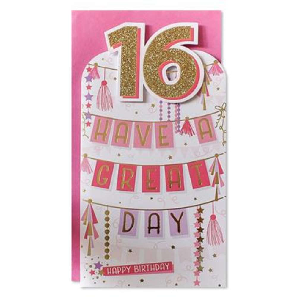 6pk Cards C55 Birthday Age 16 - Tiger Feet Ireland