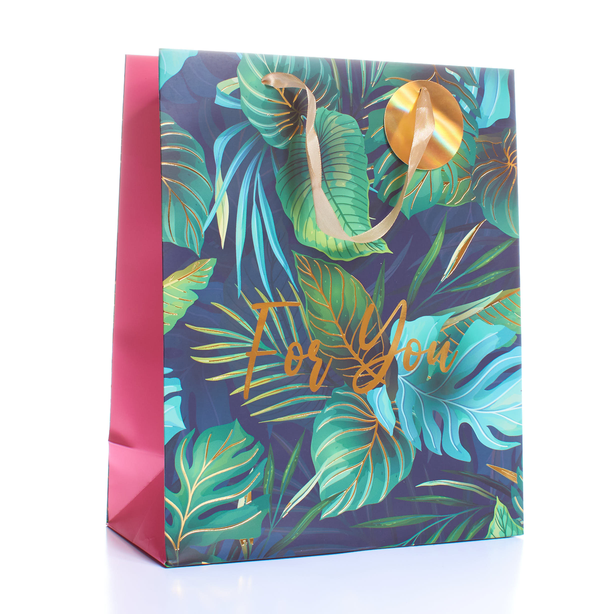 6pk Large Gift Bags Leaves - Tiger Feet Ireland