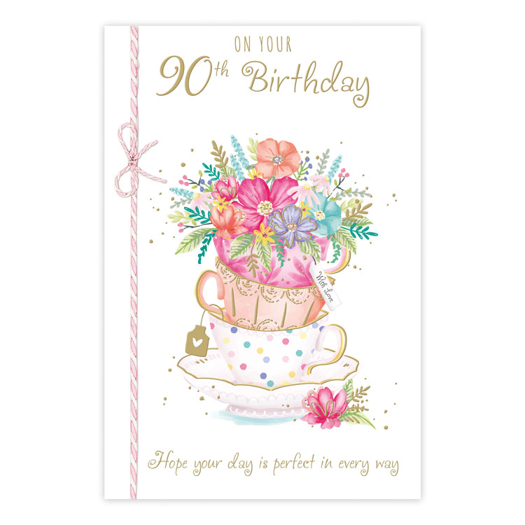 6pk Cards C75 Birthday Age 90 - Tiger Feet Ireland