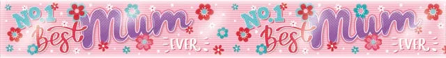 6pk Banners Birthday No.1 Mum - Tiger Feet Ireland