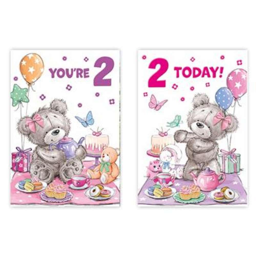 12pk Cards C50 Birthday Age 2 - Tiger Feet Ireland