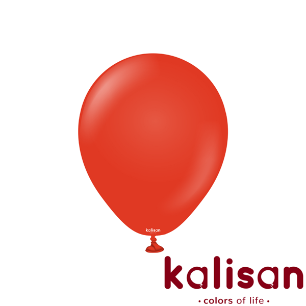 100ct Latex Balloons 12" Standard Red Kalisan - Tiger Feet Ireland