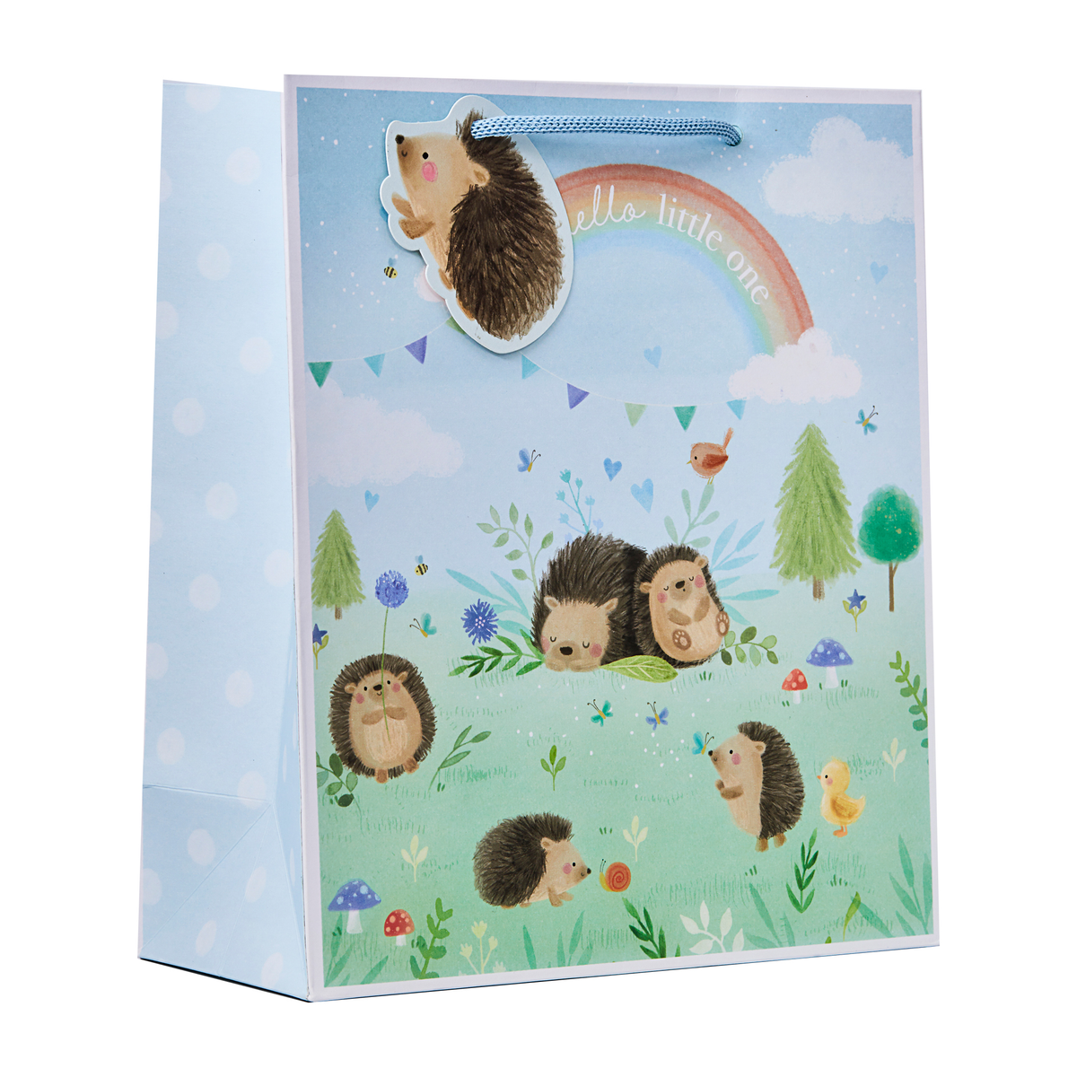 6 Pack Gift Bag Hedge-Hugs Hetty Blue Medium - Tiger Feet Ireland