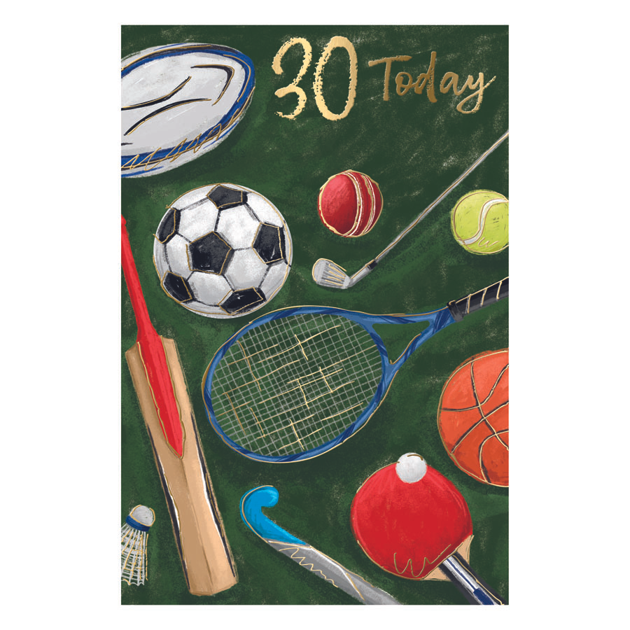6pk Cards C75 Birthday Age 30 - Tiger Feet Ireland
