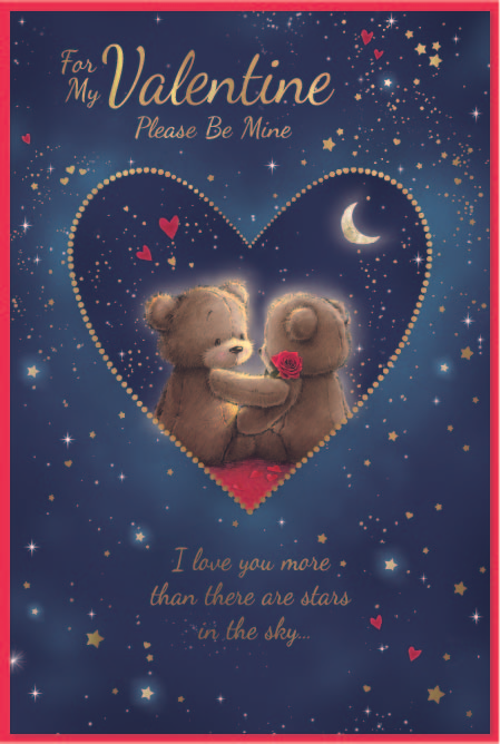 Simon Elvin 6 Pack Cards C75 Valentine's Day Open - Tiger Feet Ireland
