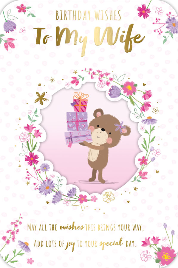 6pk Cards C75 Birthday Wife - Tiger Feet Ireland