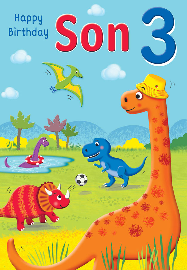 6pk Cards ED C75 Age 3 Son Dinos - Tiger Feet Ireland