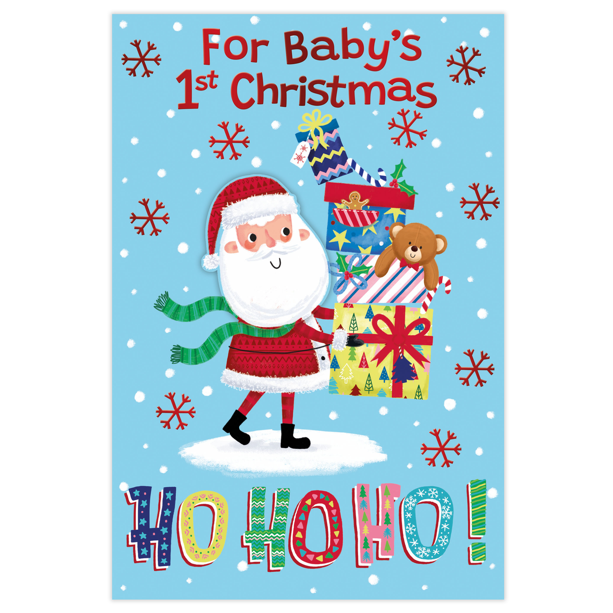 6pk Cards C75 1st Christmas - Tiger Feet Ireland
