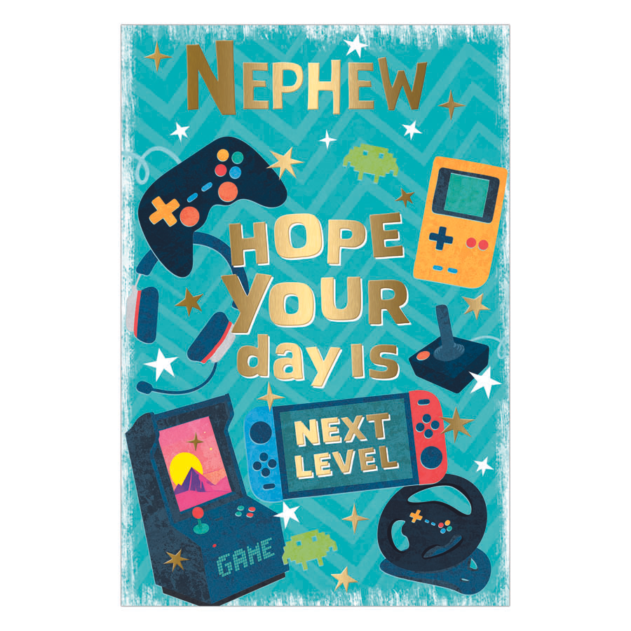 6pk Cards C75 Birthday Nephew - Tiger Feet Ireland