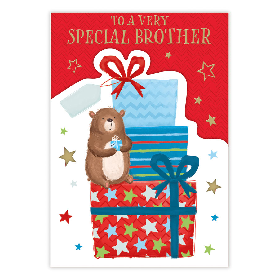 6pk Cards C90 Birthday Brother - Tiger Feet Ireland