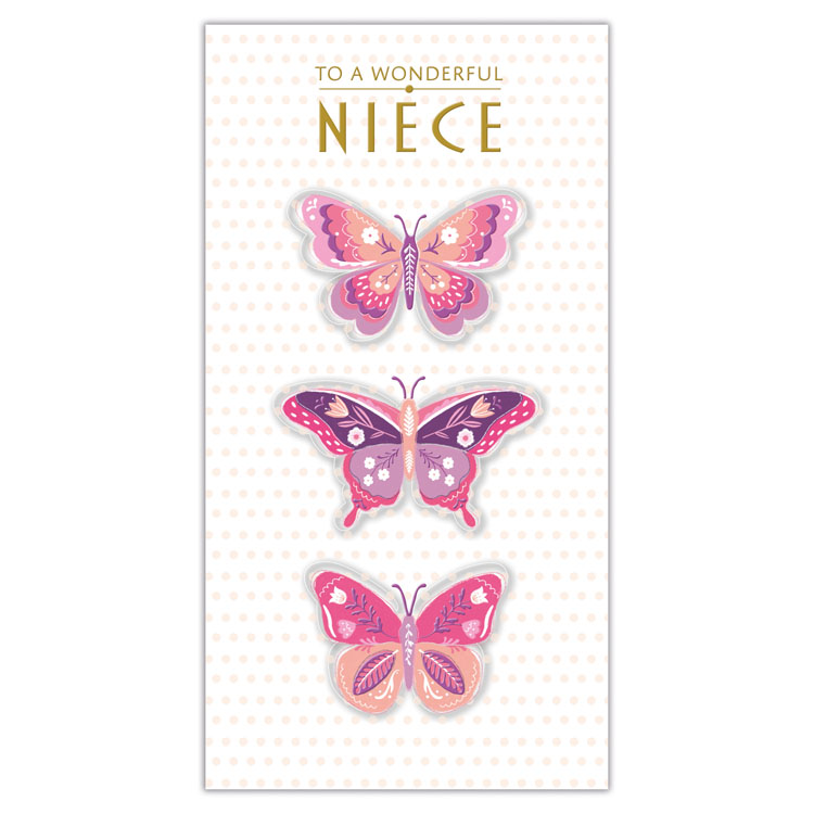 6pk Cards C55 Birthday Niece - Tiger Feet Ireland