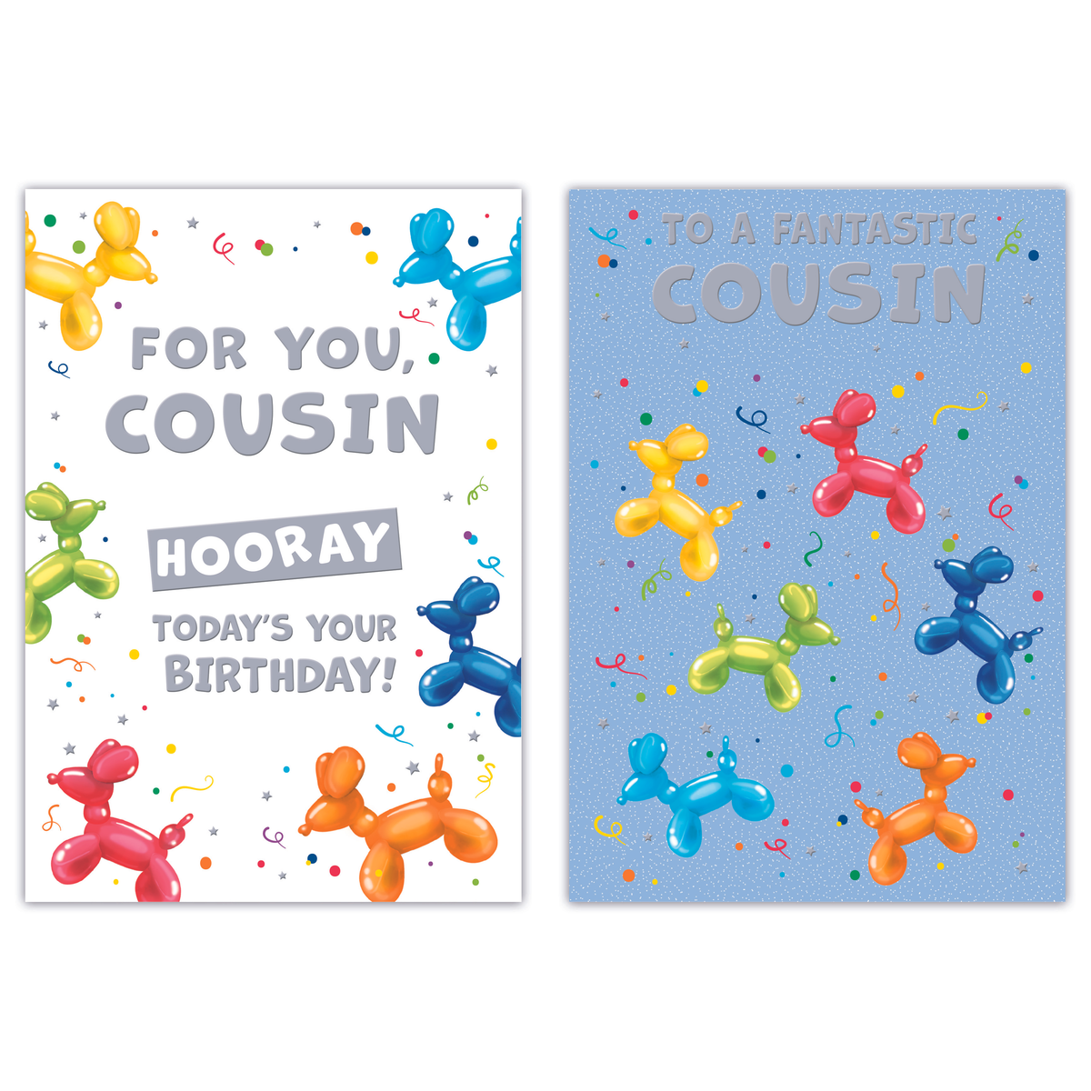 12pk Cards C50 Birthday Cousin - Tiger Feet Ireland